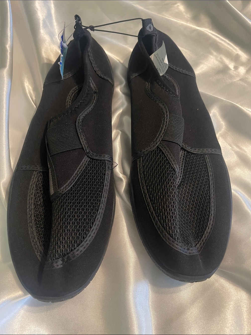 Black Water Shoes - Slip On Mesh Swim Shoes